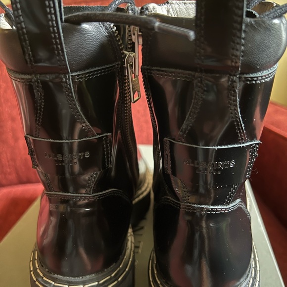 All Saints Lace-Up Women's combat Boots - Picture 2 of 5